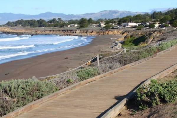 Boardwalk at Moonstone Beach